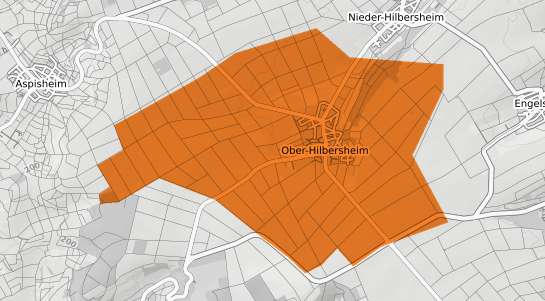 Mietspiegelkarte Ober Hilbersheim